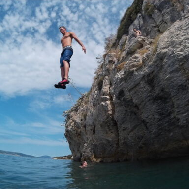 Deep Water Solo and Cliff Jumping Split Croatia